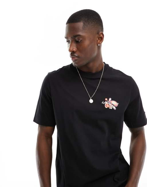 Lyle & Scott - Jockey - T-shirt nera con stampa sul retro, 2 di 4