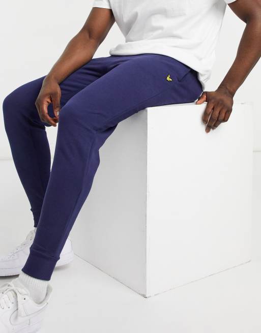 Lyle and scott navy on sale joggers