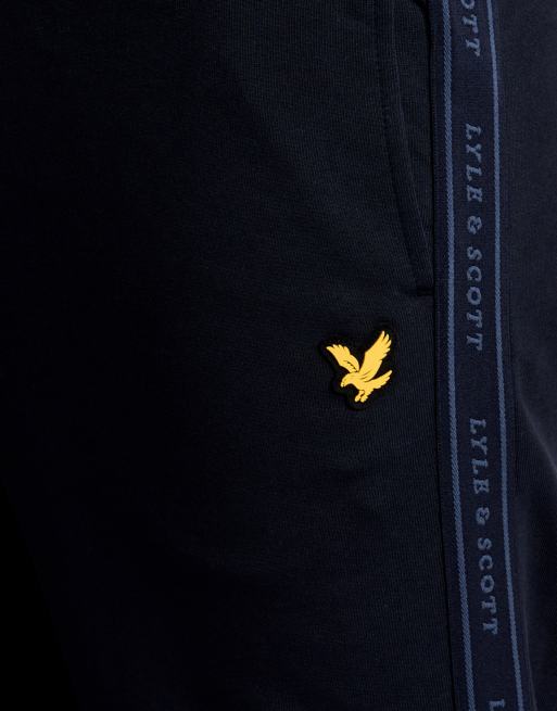 Lyle & Scott Jogginghose mit Jacquardband in z271 Dunkelmarineblau, 6 von 7