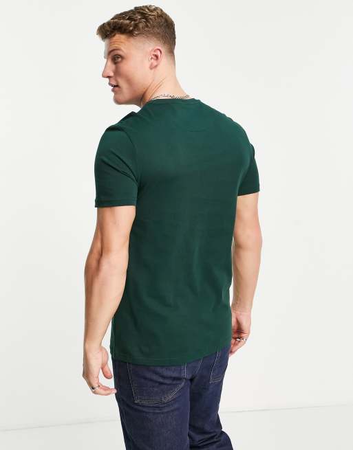 Lyle & Scott – Kakigrön t-shirt i bomull med logga – KHAKI, 2 av 4
