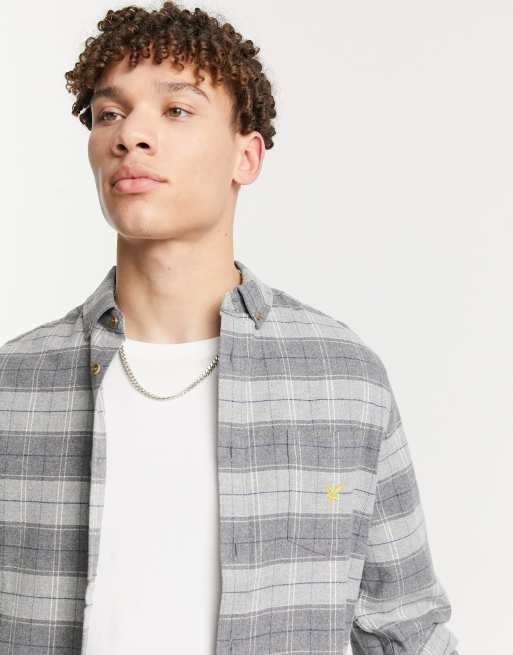 Lyle & Scott – Koszula w kratę ze szczotkowanego materiału