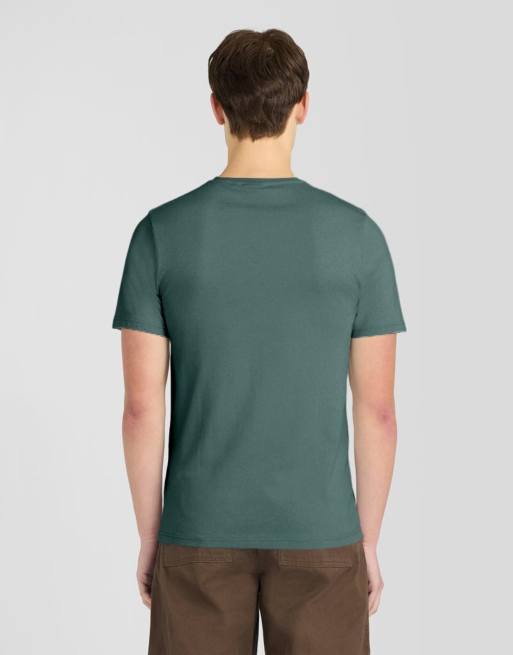 Lyle & Scott Kurzarm-T-Shirt, schlicht, in Silbergrün, 4 von 6