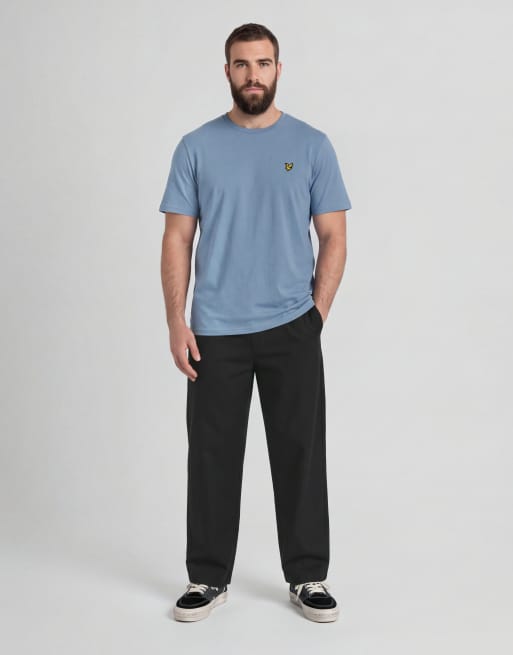 Lyle & Scott kurzärmliges Basic-T-Shirt in Power Blue, 3 von 6