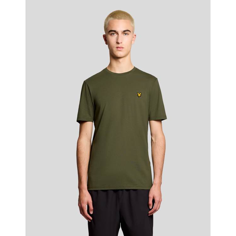 Lyle & Scott – Kurzärmliges Sport-T-Shirt in x65 Kaktusgrün | ASOS