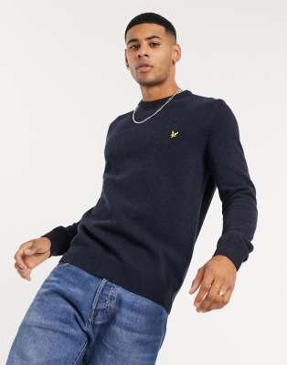 lyle & scott crew neck lambswool blend jumper