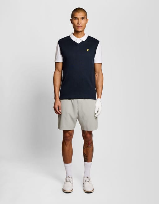Lyle & Scott - Lichtgewicht technische golfshort in wolk grijs, 7 van 7