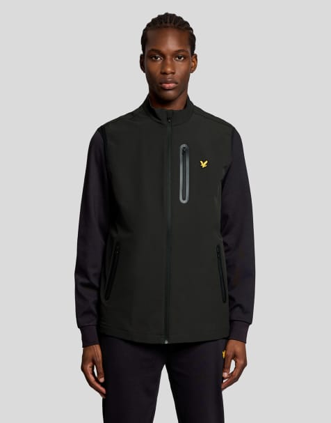 Lyle & Scott Light jackets branded gilet in z865 jet black - view 1