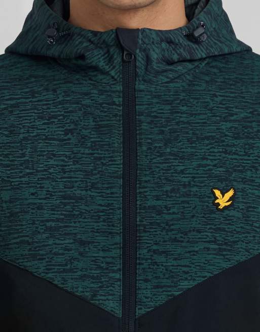 Lyle & Scott Light jackets mid-weight panelled jacket in y397 dark navy/ mediterranea, 5 of 6