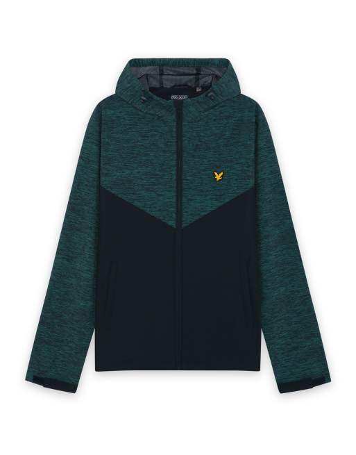 Lyle & Scott Light jackets mid-weight panelled jacket in y397 dark navy/ mediterranea, 6 of 6