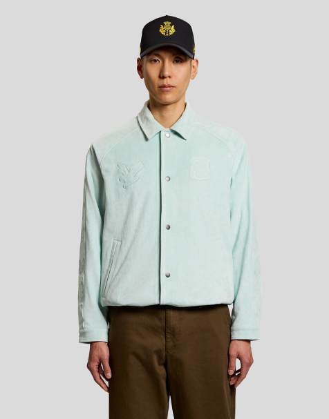 Lyle & Scott Light jackets nowhere fc coach jacket in y225 iced blue - view 1