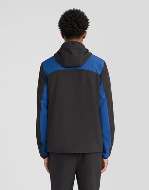 Lyle & Scott Light jackets panelled windbreaker jacket in y393 jet black/ navy peony, 4 of 6