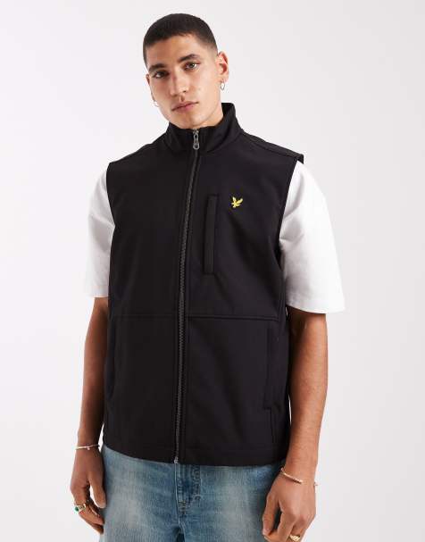 Lyle & Scott Light jackets softshell gilet in z865 jet black - view 1