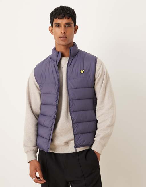 Lyle & Scott Light jackets wadded gilet in x854 graystone