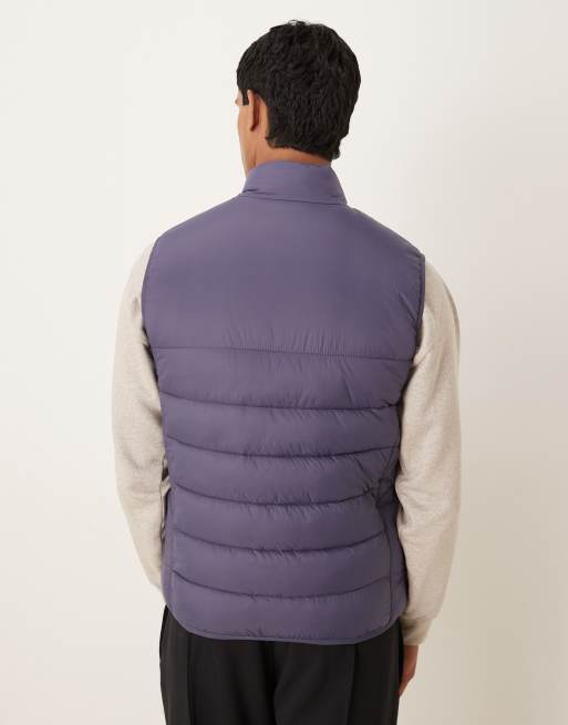 Lyle & Scott Light wadded gilet in graystone  , 3 of 5