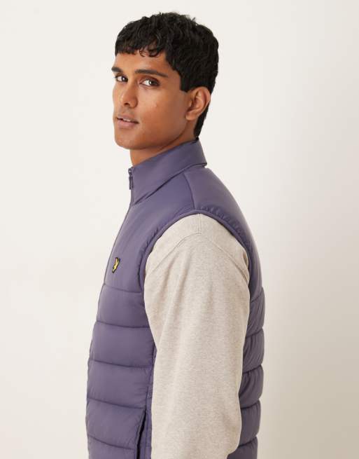 Lyle & Scott Light wadded gilet in graystone  , 4 of 5