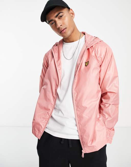 Pink on sale windbreaker men