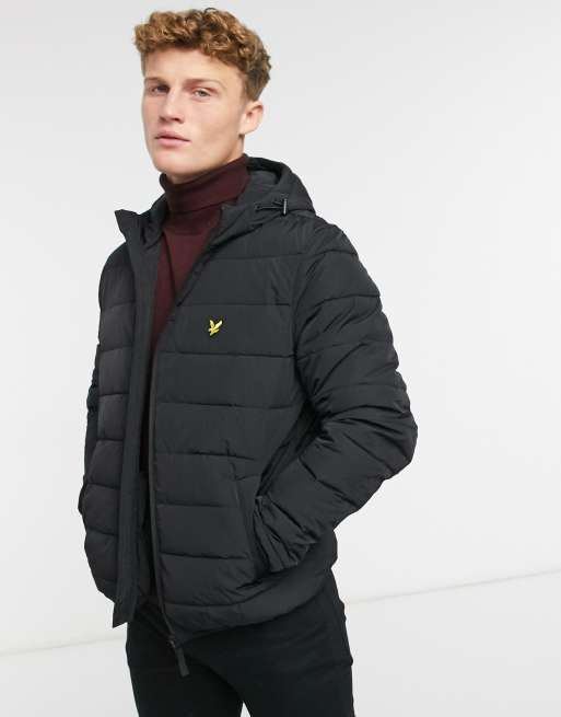 Lyle and scott on sale lightweight puffer jacket black