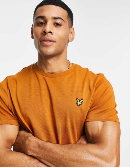 Lyle & Scott – Ljusbrun t-shirt med logga 