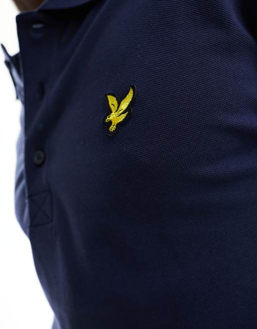 Lyle & Scott Long Sleeve Polo Shirt in Navy    , 2 of 4