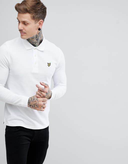 Lyle and scott long sleeve store polo shirt