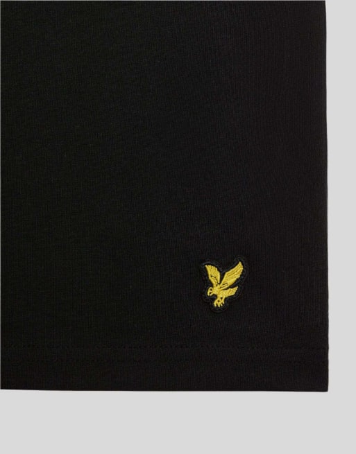 Lyle & Scott lot de 3 t-shirts unis à manches courtes en noir jais, 2 de 3
