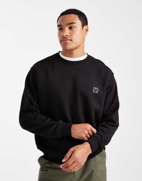 Lyle & Scott Loungewear loungewear crew neck pullover in  jet black - view 1