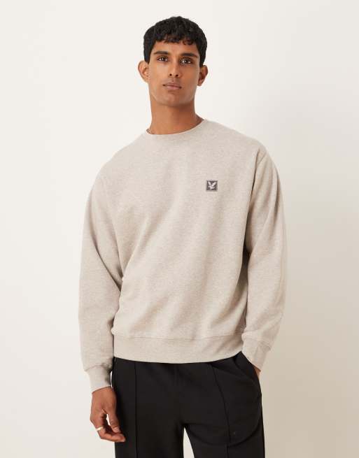 Lyle & Scott Loungewear loungewear crew neck pullover in  oatmeal marl 