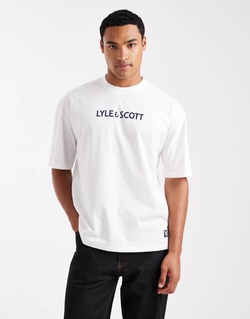 Lyle & Scott Loungewear loungewear graphic t-shirt in 626 white
