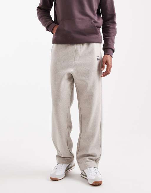 Lyle & Scott Loungewear loungewear straight leg jogger in  oatmeal marl 
