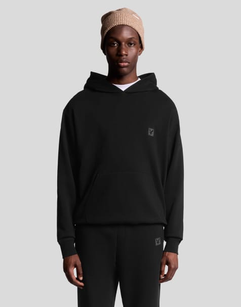 Lyle & Scott loungewear pullover hoodie in  jet black   