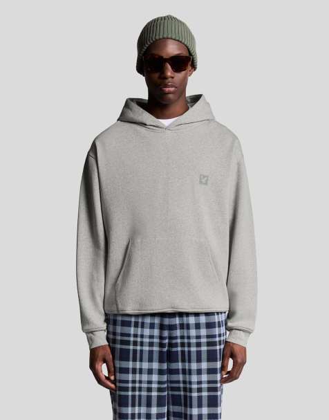 Lyle & Scott loungewear pullover hoodie in  light grey marl   