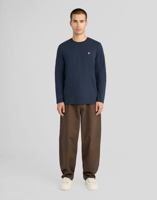 Lyle & Scott Ls Boxy Fit Langarm-T-Shirt in Dunkelmarine, 2 von 6