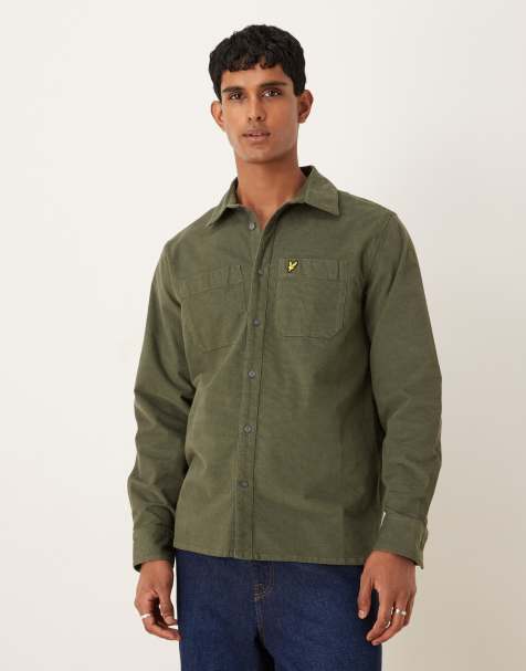 Lyle & Scott Ls  corduroy shirt in  deep depths - view 1