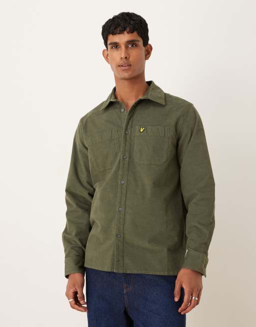 Lyle & Scott Ls  corduroy shirt in  deep depths 