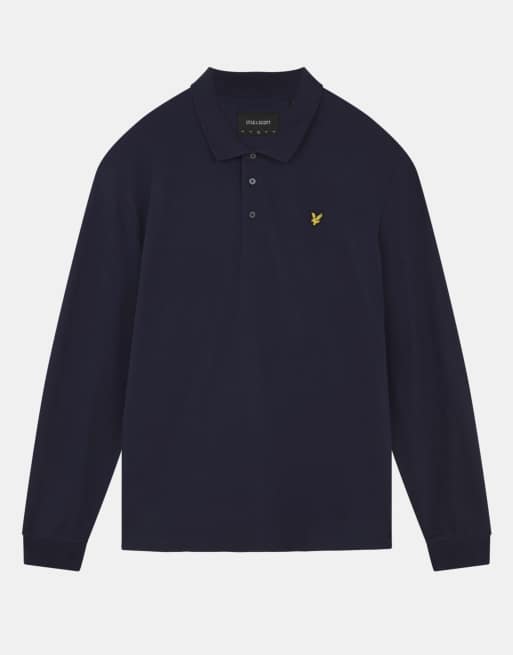 Lyle & Scott Ls polo shirt ls polo shirt in z271 dark navy, 5 of 5