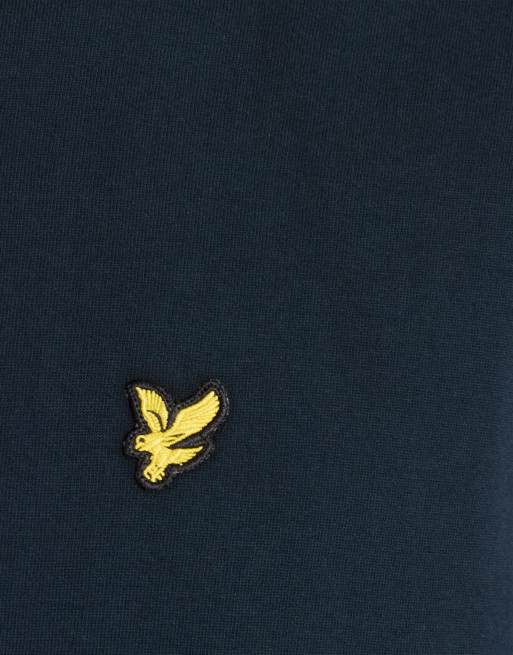 Lyle & Scott LS t-shirt rayé à bandes en bleu marine foncé, 6 de 6