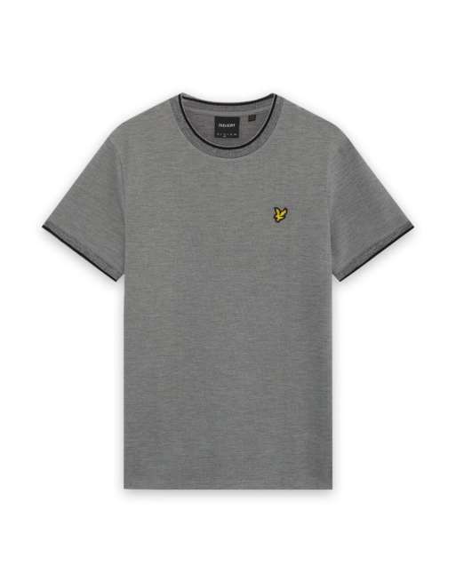 Lyle & Scott Ls t-shirt static marl interlock t-shirt in light grey marl , 5 of 6
