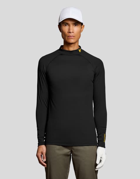 Lyle & Scott Ls t-shirt tech baselayer in z865 jet black - view 1