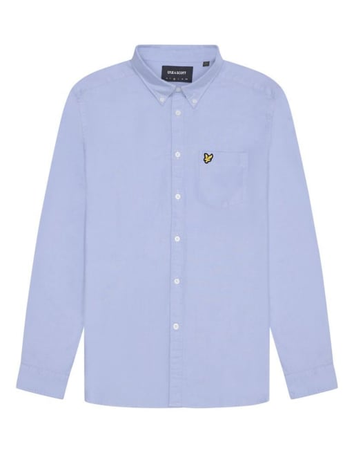 Lyle & Scott Ls woven shirts plain oxford shirt in x41 riviera, 2 of 2