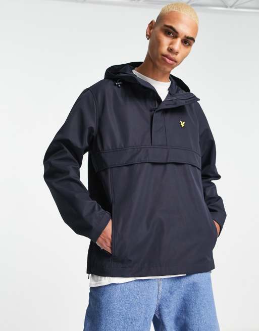 Lyle & Scott - Marineblå overtræks-jakke