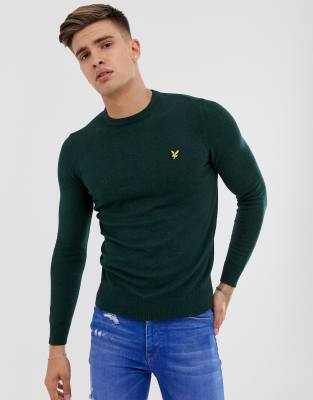 dark green crew neck jumper