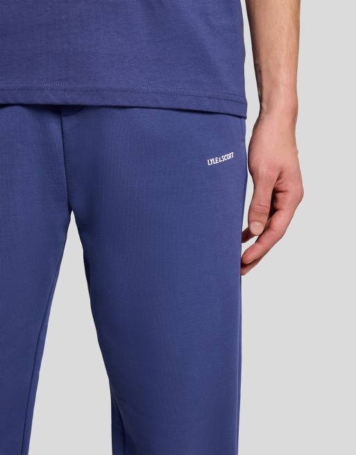 Lyle & Scott Mid bottoms ergonomic seam slim jogger in y125 rich navy, 3 of 6