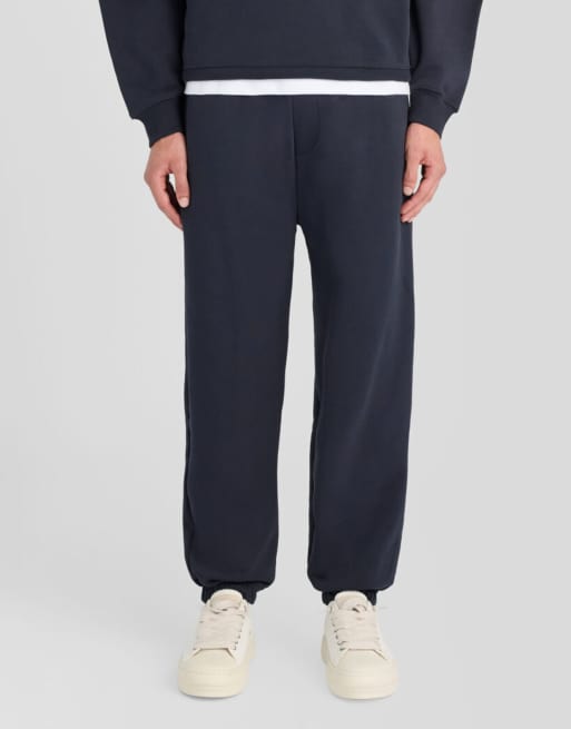 Lyle & Scott Mid bottoms heavyweight loopback joggers in z271 dark navy, 2 of 6