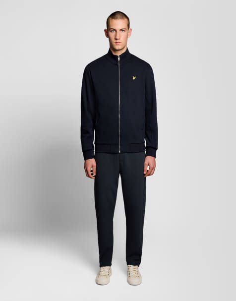 Lyle & Scott Mid bottoms pique track pant in z271 dark navy - view 1