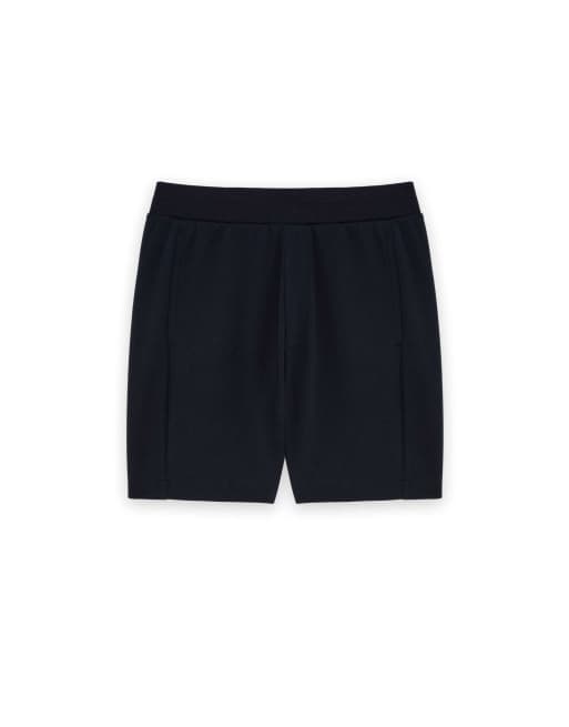 Lyle & Scott Mid bottoms pique track short in z271 dark navy, 5 of 6