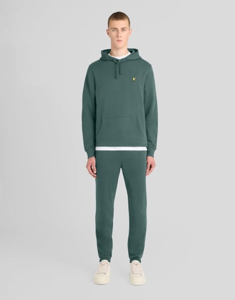 Lyle & Scott Mid bottoms slim sweatpant in x858 silver pine - view 1