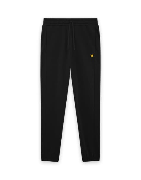 Lyle & Scott Mid bottoms sports loopback joggers in z865 jet black - view 1