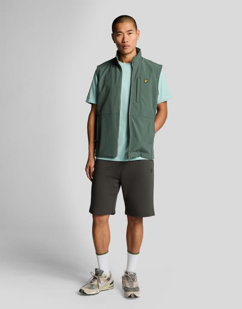 Lyle & Scott Mid bottoms superfine sweatshort in w635 gunmetal - view 1