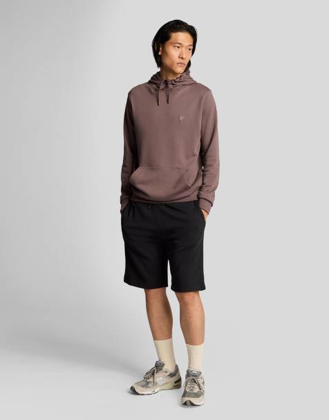 Lyle & Scott Mid bottoms superfine sweatshort in z865 jet black - view 1