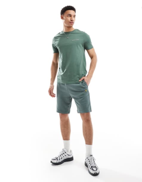 Lyle & Scott Mid bottoms sweat short in x583 green mercurial - view 1